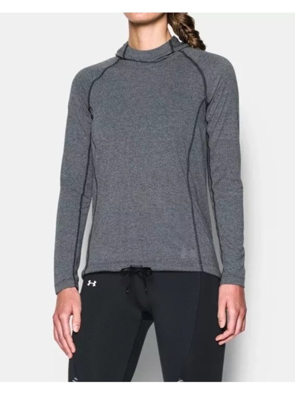 Under Armour Hoodie XL Threadborne Train Twist Gray Running Athleisure Lifestyle